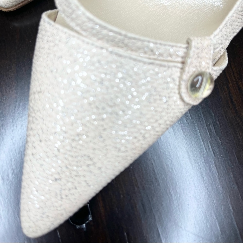 ⚡️SALE⚡️Jimmy Choo Glitter Accents Slingback Pumps - Picture 4 of 10